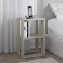 Hanah Home Lonie - Mesilla de noche Travertino